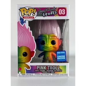 Funko Pop! Good Luck Trolls #03 Pink Troll 2020 WonderCon Exclusive LE - G04